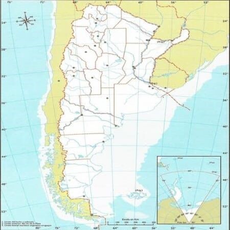 Mapa Rivadavia Prov de Santa Cruz Político Nº3 x unidad