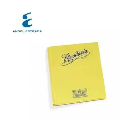 Cuaderno Rivadavia Tradicional Cuadriculado Escolar N°1 (16x21) Amarillo Tapa Dura 98 hojas