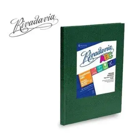 Cuaderno Rivadavia ABC Rayado 21x27cm Tapa Dura Espiralado 60 hojas