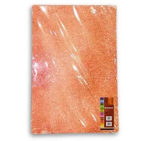 Goma Eva ASB Glitter Naranja x 10 unidades