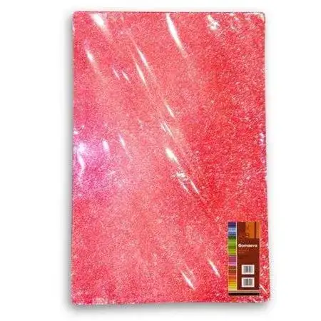 Goma Eva ASB Glitter Rojo x 10 unidades