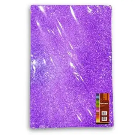 Goma Eva ASB Glitter Violeta x 10 unidades