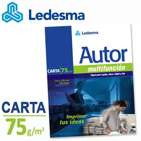 Resma Autor Carta 75gr Blanca 500 hojas