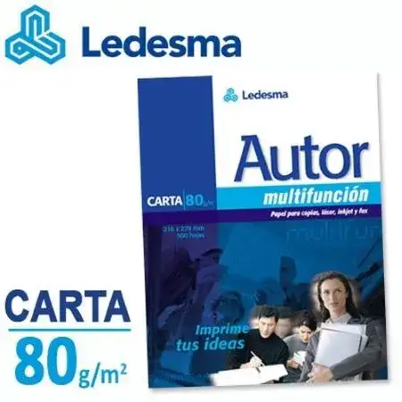 Resma Autor Carta 80gr Blanca 500 hojas