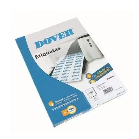 Etiquetas Dover 25x67mm Carta, 30 Etiquetas x 100 hojas