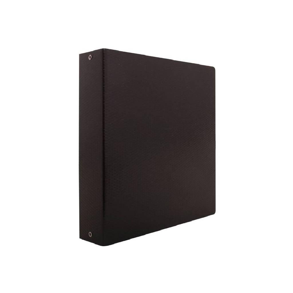Carpeta Con Anillos Avíos Polipropileno Escolar 3 X Ø40mm Negro