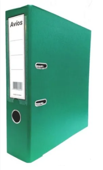 Bibliorato Avíos Entelado PVC A4 Lomo 7cm Verde -2