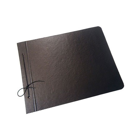 Carpeta de dibujo Avíos De fibra Nº5 Negro 2 tapas Con cordón Económica -2