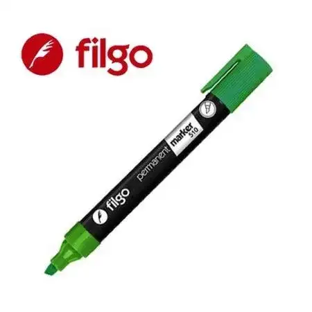 Marcador Filgo 50 Permanente Punta biselada Verde