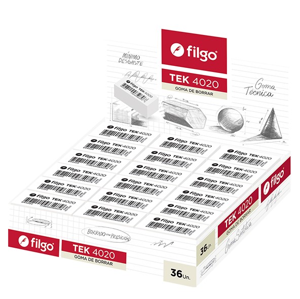 Goma De Borrar Filgo Tek 4020 Display 36
