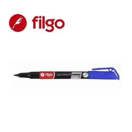 Marcador Filgo 40 Permanente Punta fina Azul