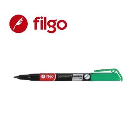 Marcador Filgo 40 Permanente Punta fina Verde -2
