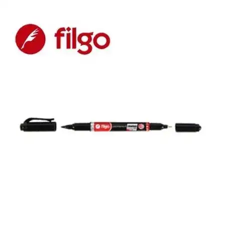 Marcador Filgo 42 Permanente Doble punta 0,4 y 1mm Negro