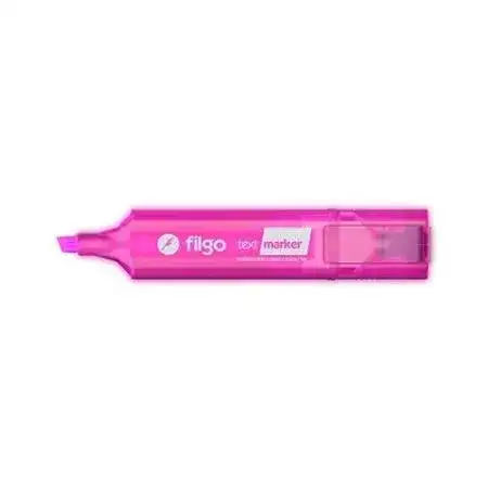 Resaltador Filgo Text Marker Flúo Chato Rosa