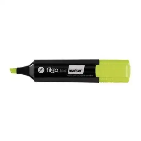 Resaltador Filgo Text Marker Flúo Chato Amarillo