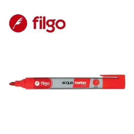 Marcador Filgo 52 Papel y cartón Punta redonda Rojo