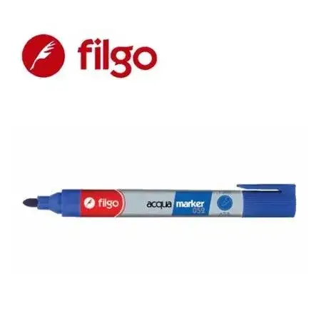 Marcador Filgo 52 Papel y cartón Punta redonda Azul