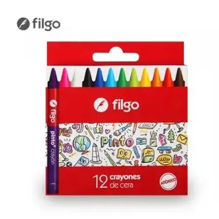 Crayones Filgo Pinto de cera 12 colores