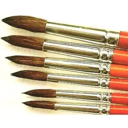 Pincel Van Orley Escolar Redondo N°8 Pelo Pony x unidad