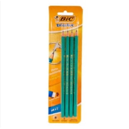 Lápiz Negro Bic Evolution Blíster X 4