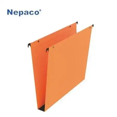 Carpeta colgante Nepaco Plus Cartulina Refuerzo PVC Oficio Bordeaux