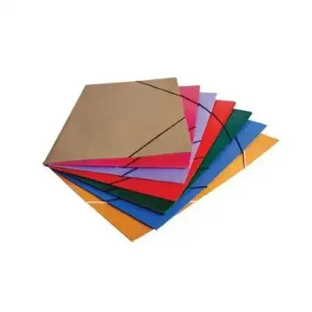 Carpeta 3 solapas Bropaco Prespkraft Oficio Rojo Con elástico