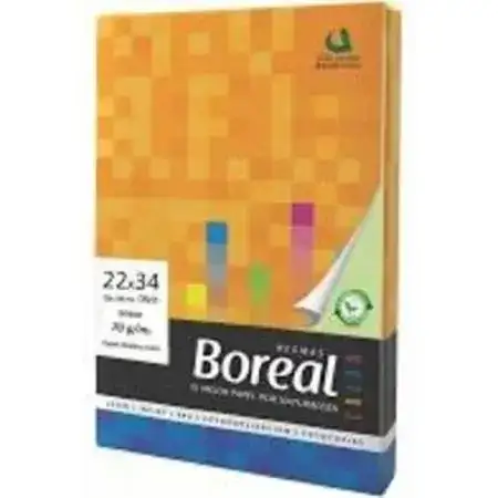 Resma Boreal Color A6 70gr Verde 500 hojas