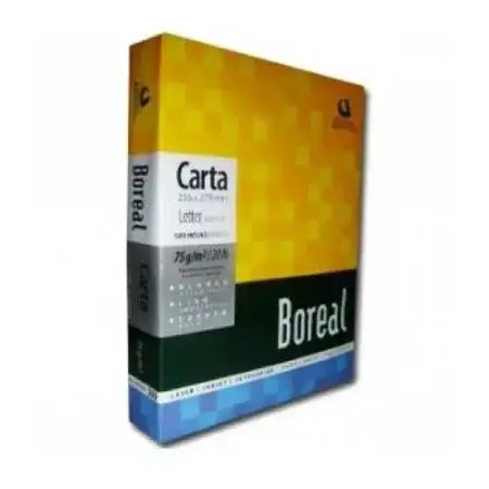 Resma Boreal Carta 75gr Blanca 500 hojas