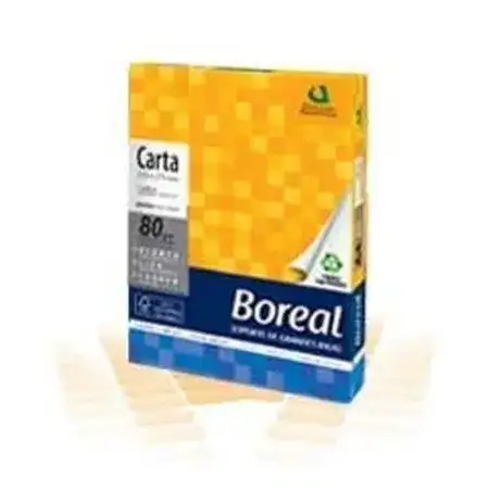 Resma Boreal Carta 80gr Blanca 500 hojas