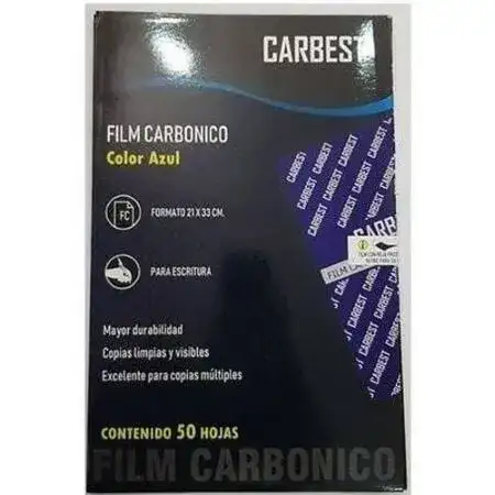 Papel carbónico Carbest Oficio Negro 50 unidades