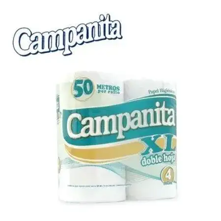 Papel higiénico Campanita XL 50m 4 rollos Doble Hoja