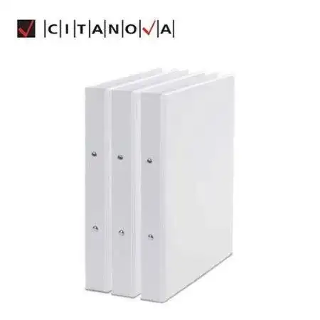 Carpeta con anillos Citanova Gofrada Entelado PVC A4 3 x Ø40mm D Blanco