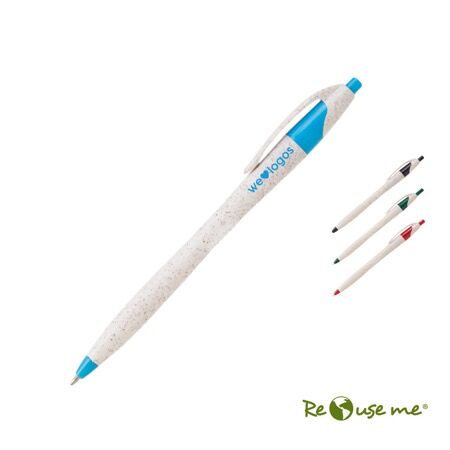 Boligrafo Desert Gris Claro Sin Grip Clip Rojo
