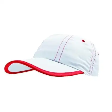 Gorro MisFit c/velcro Blanco Rojo Microfibra