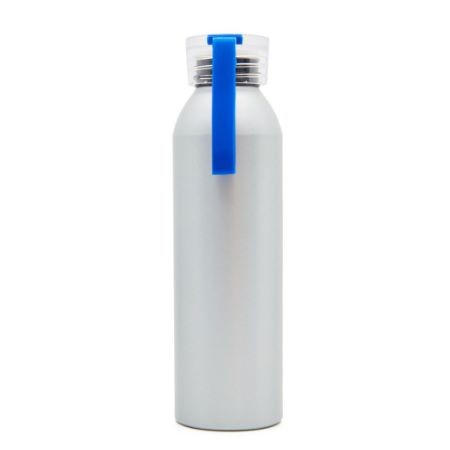 Botella ALU c/handle color Gris Plata Rojo Aluminio/Zamac