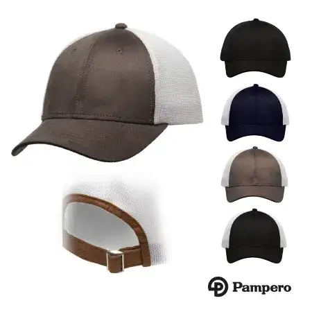 Gorro Santa Fe Mesh Combinado Blanco Azul Algodon/Poliest