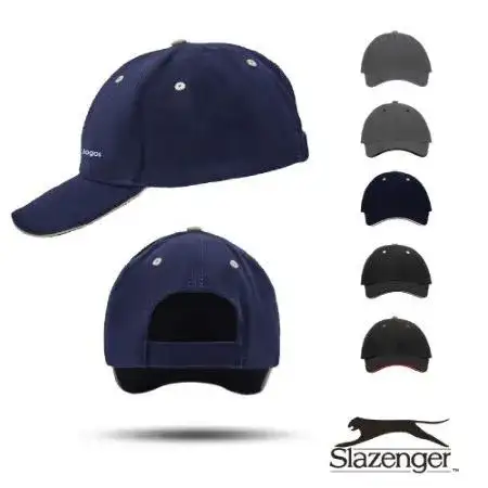 Gorro Polo Azul Blanco Algodon 100%