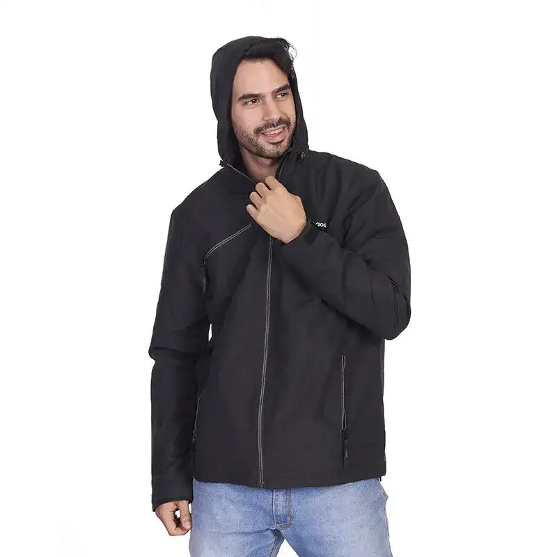 Campera Windbreaker Cardon Polyester Negro U/XXXL