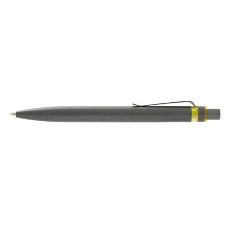 Boligrafo ZODIAC Amarillo Sin Grip Clip Gris Claro