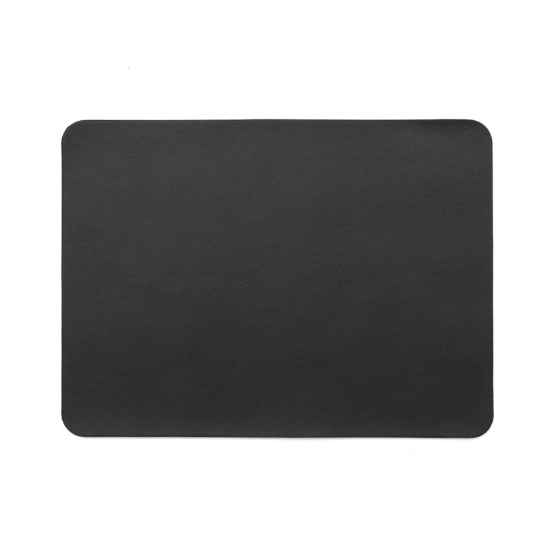 Mouse Pad Beta Negro Cuero Sintetico .