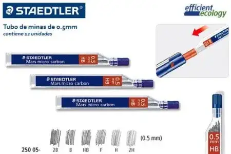 Minas 0,5mm HB Staedtler  x unidad