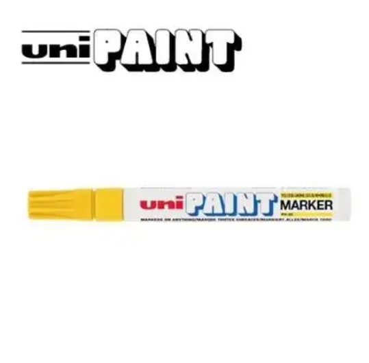 Marcador Uni Paint PX-20 Permanente base esmalte Punta redonda 2,2-2,8mm Amarillo -2