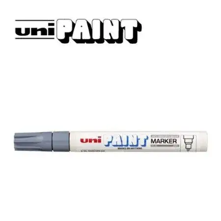 Marcador Uni Paint PX-20 Permanente base esmalte Punta redonda 2,2-2,8mm Gris