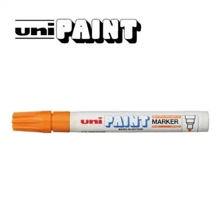 Marcador Uni Paint PX-20 Permanente base esmalte Punta redonda 2,2-2,8mm Naranja