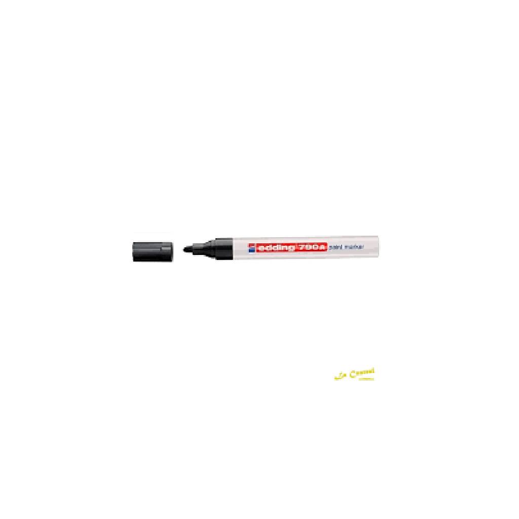 Marcador Edding 790 Permanente Base Esmalte 2-4mm Negro