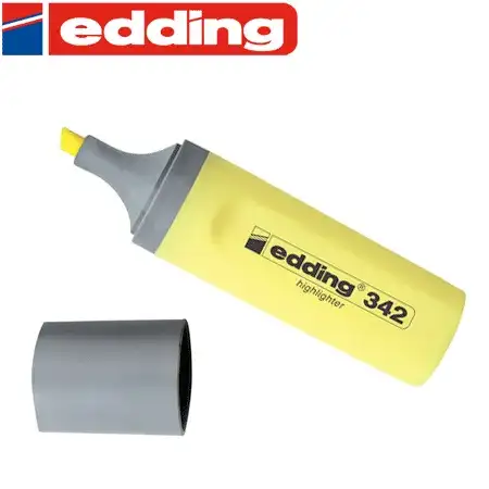 Resaltador Edding 345 -342 Chato Amarillo