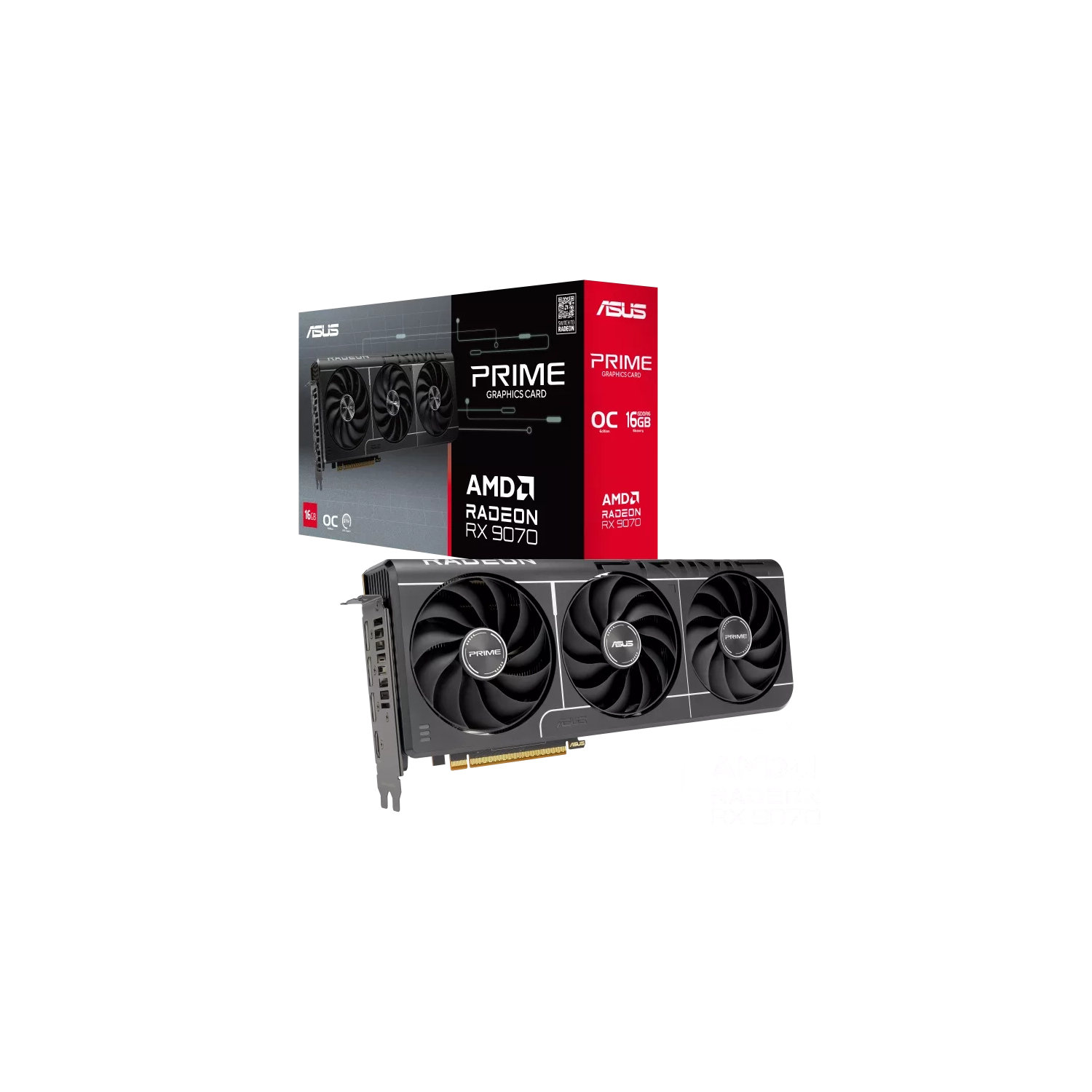 Placa de Video ASUS AMD Radeon PRIME RX9070 O16G EVO ASUS PRIME-RX9070-O16GEVO