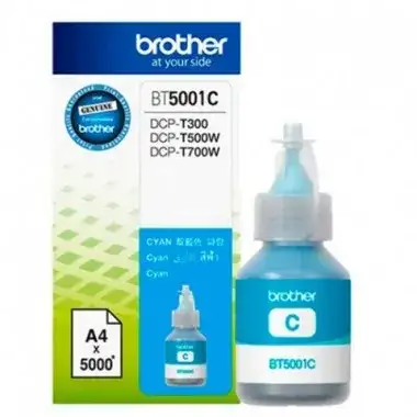 Botella de tinta color Cian BROTHER BT5001C