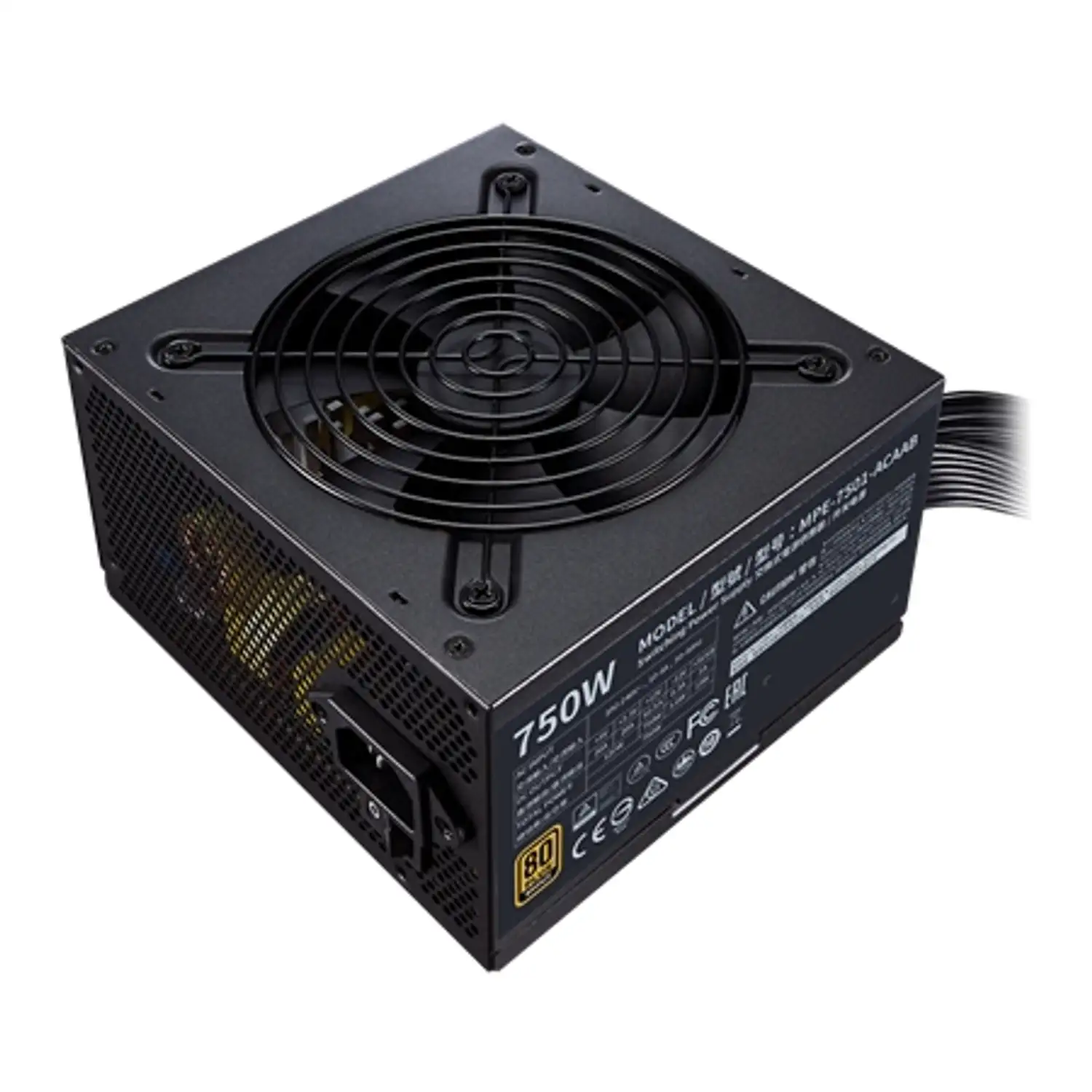 Fuente MWE Bronze V2 750W - 80 Plus COOLER MASTER MPE-7501-ACAAB-