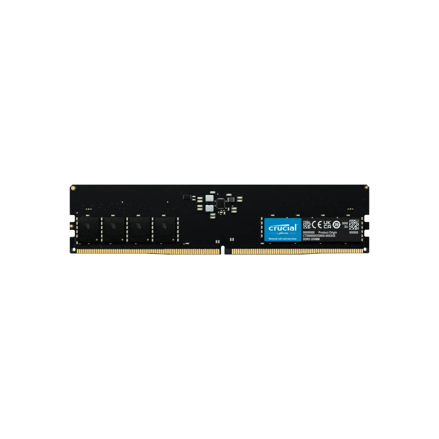 Memoria Ram UDIMM CRUCIAL Basic 16GB DDR5 4800MHz CL40 1.10V Single Negro CRUCIAL CB16GU4800